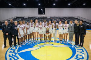 Hebron, Georgia completed a perfect run through the United Bank Division on Monday afternoon, defeating North Mecklenburg, North Carolina 48 to 39 in the championship game of the 2025 Beach Ball Classic Holiday Invitational at the Myrtle Beach Convention Center.